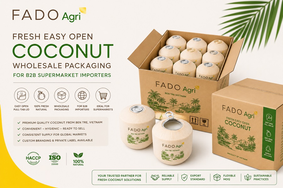Easy Open Coconut: The Pop-Top Young Coconut Vietnam Exports Worldwide