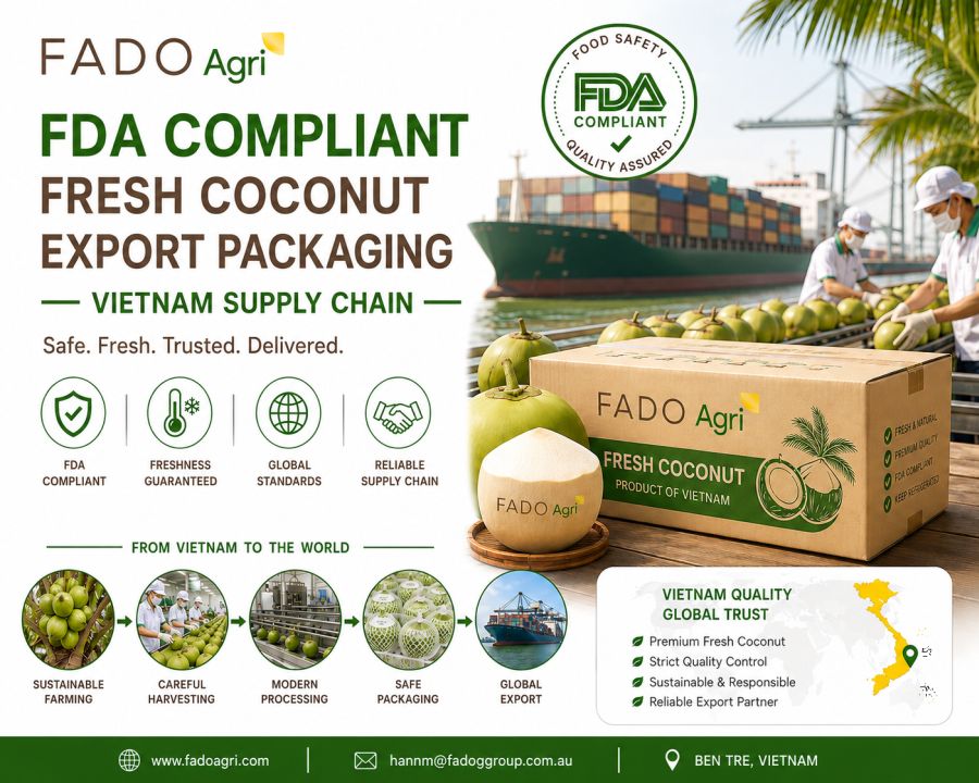 HACCP & FDA Compliance for Vietnam Coconut Exports