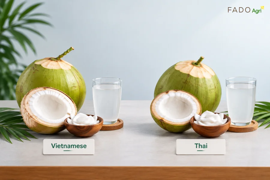 Nutritional and Flavor Profile: Vietnamese Siam Coconut vs. Thai Coconut